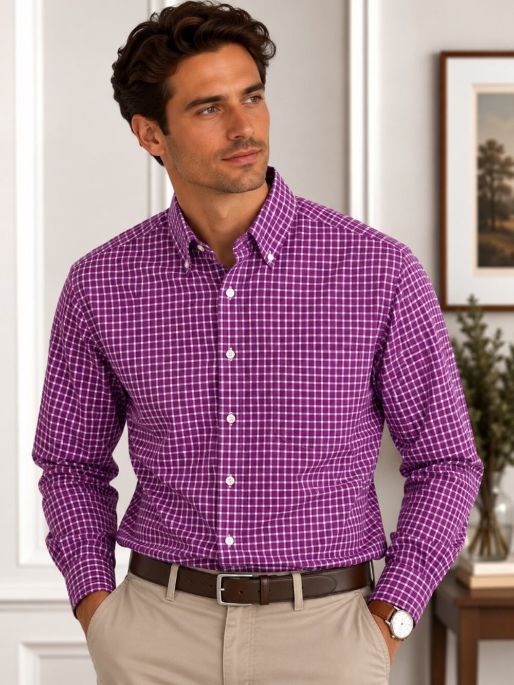 Gingham Dress Shirt